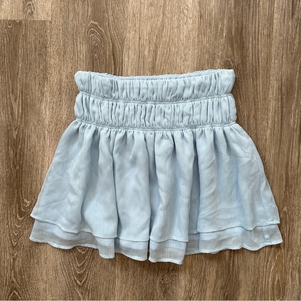 Tularosa Natalie Skirt in Baby Blue - Picture 6 of 11